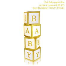 Load image into Gallery viewer, Baby Shower Boy Girl Transparent Box Baby Shower Decoration Baby Christening Birthday Party Decor Balloon Box Baby Shower Gift
